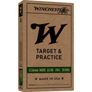 Winchester M855 SS109 5.56x45mm NATO Ammo 62 Grain Penetrator Full Metal Jacket