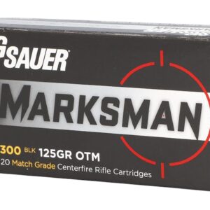 Sig Sauer Marksman Elite 300 AAC Blackout Ammo 125 Grain Sierra MatchKing Jacketed Hollow Point