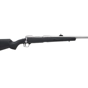 Savage Arms 110 Brush Hunter Bolt Action Rifle 338 Winchester Magnum 20" Stainless Threaded Barrel Stainless Frame Black Monte Carlo Stock