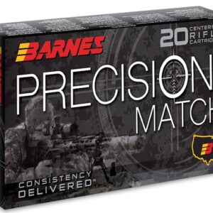 Barnes Precision Match 6.5 Creedmoor Ammo 140 Grain Barnes Open Tip Match Jacketed Hollow Point Box of 20