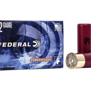 Federal Power-Shok 12 Gauge Buckshot Ammo 2-3/4" #00 Buckshot 9 Pellets