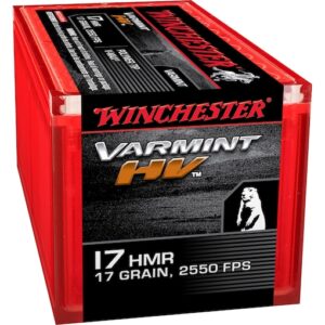 Winchester Varmint HV 17 Hornady Magnum Rimfire (HMR) Ammo 17 Grain Polymer Tip
