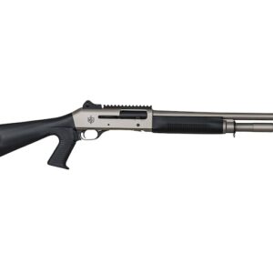 Military Armament Corp MAC 1014 Marine Semi Automatic 12 Gauge Shotgun 18.5" Nickel Barrel Black Pistol Grip